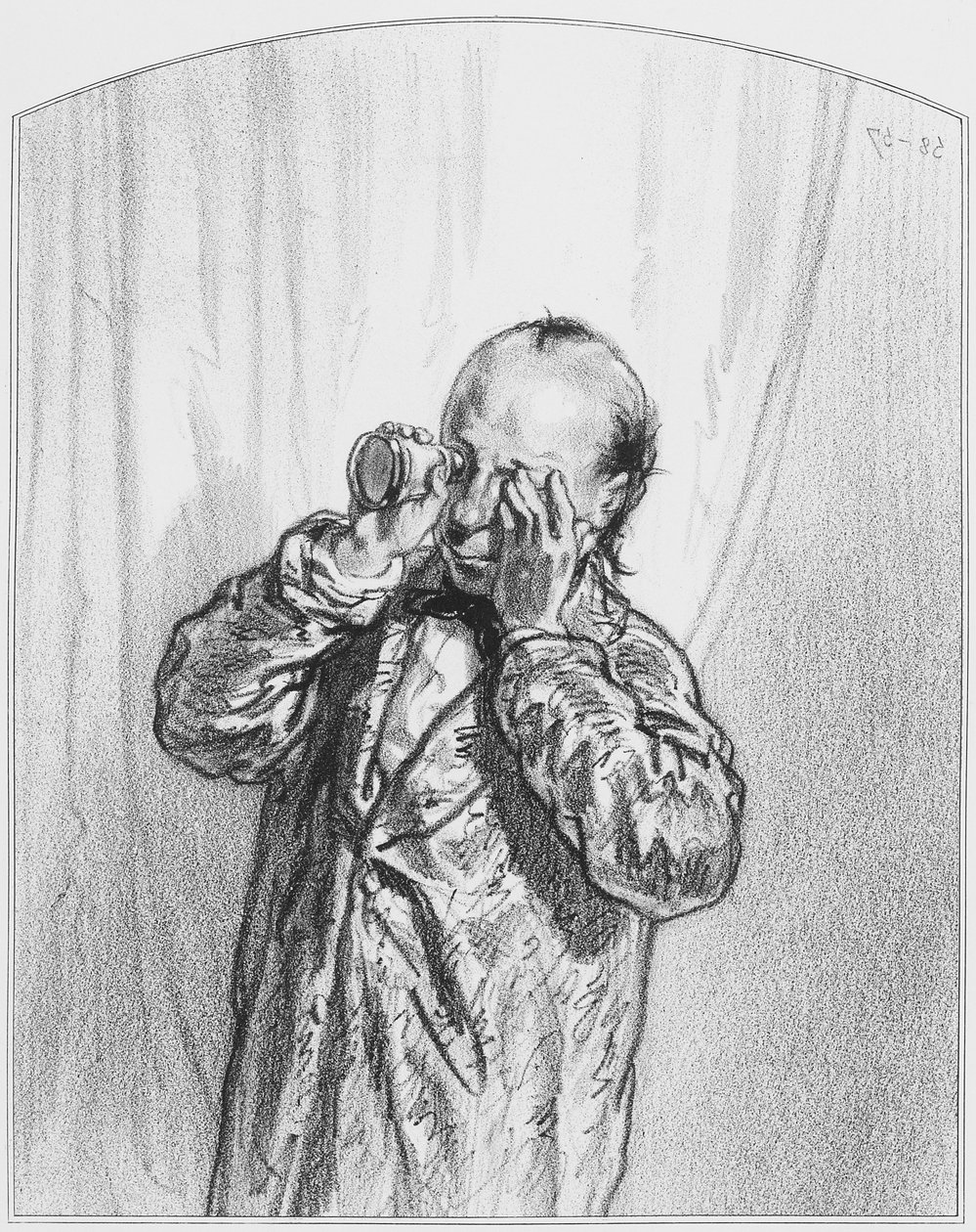 Komşular, Levha 9, Les Toquades, 1858 by Paul Gavarni