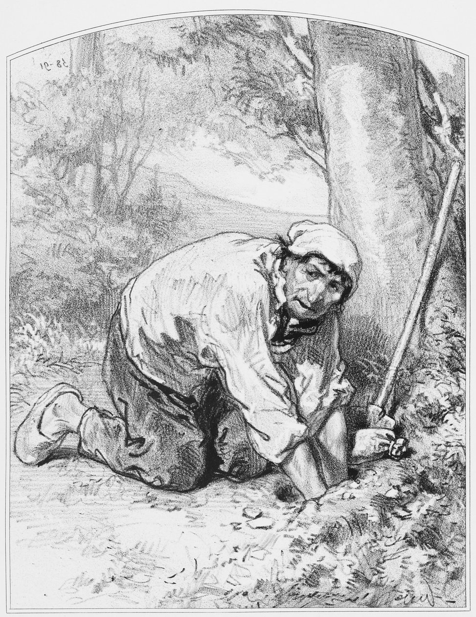 L'or, Levha 16, Les Toquades'den, 1858 by Paul Gavarni
