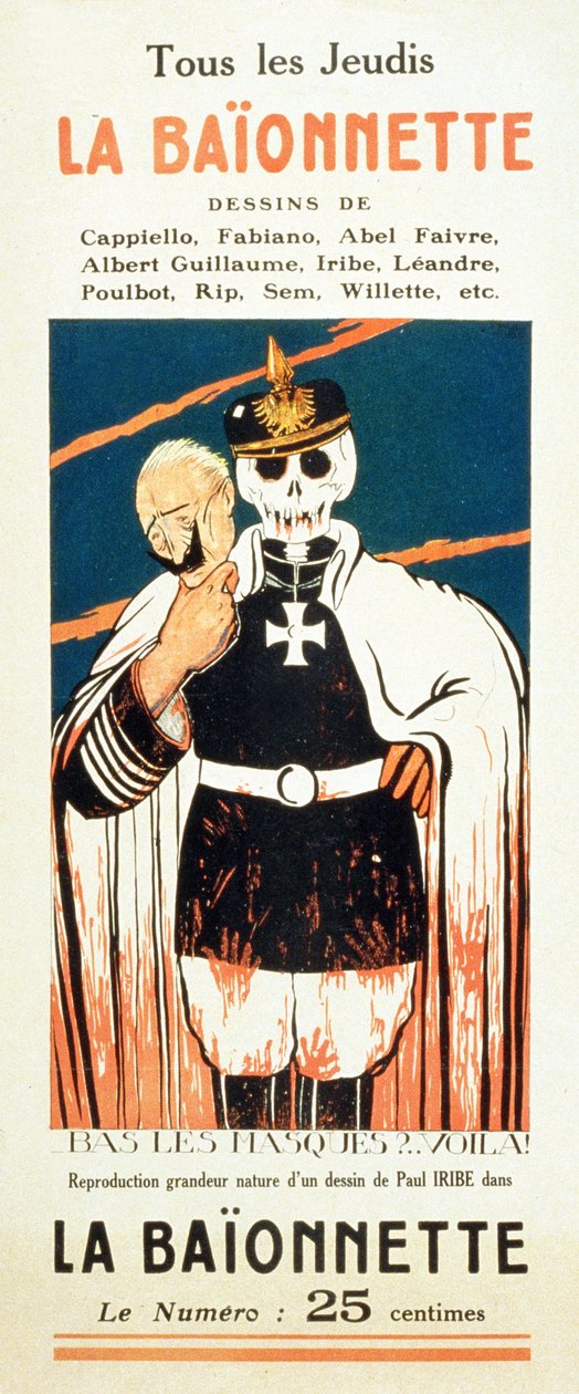 La Baïonnette için reklam, 1914 dolayları by Paul Iribe