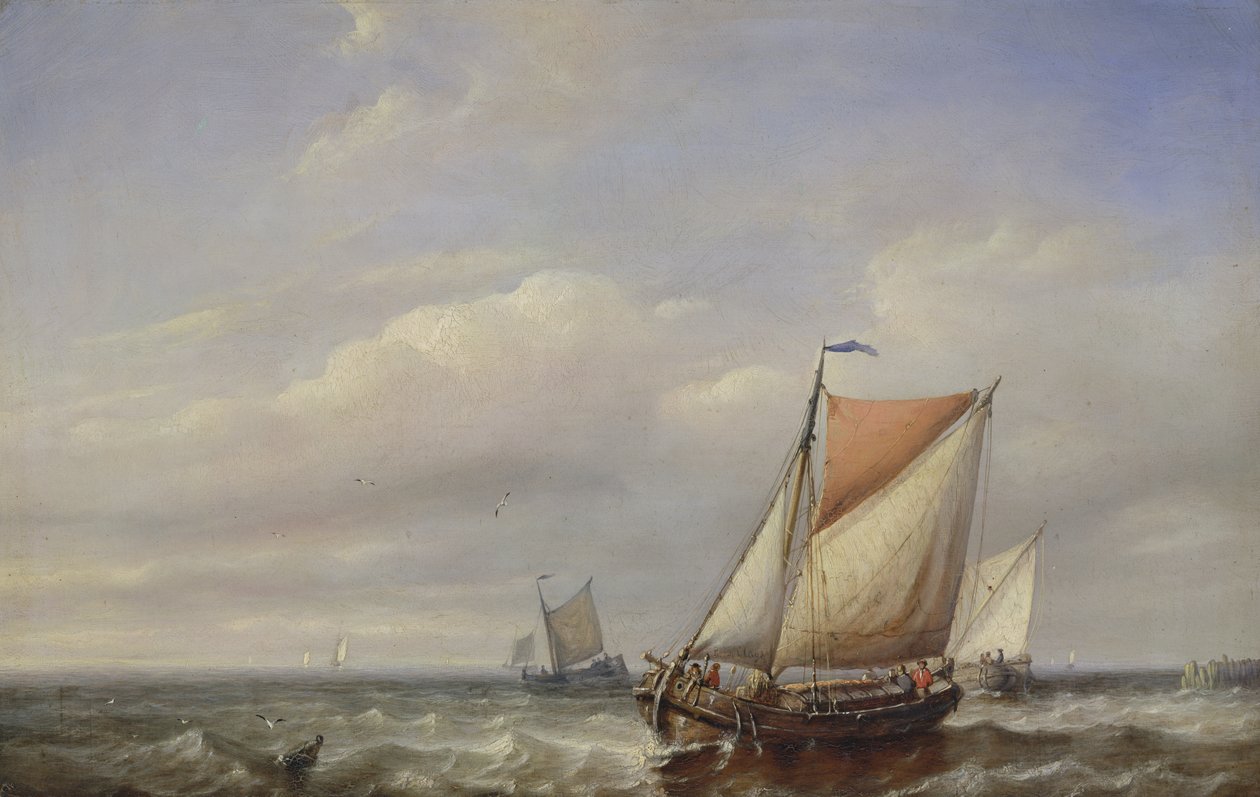 Güzel Havada Durgun Deniz by Paul Jean Clays