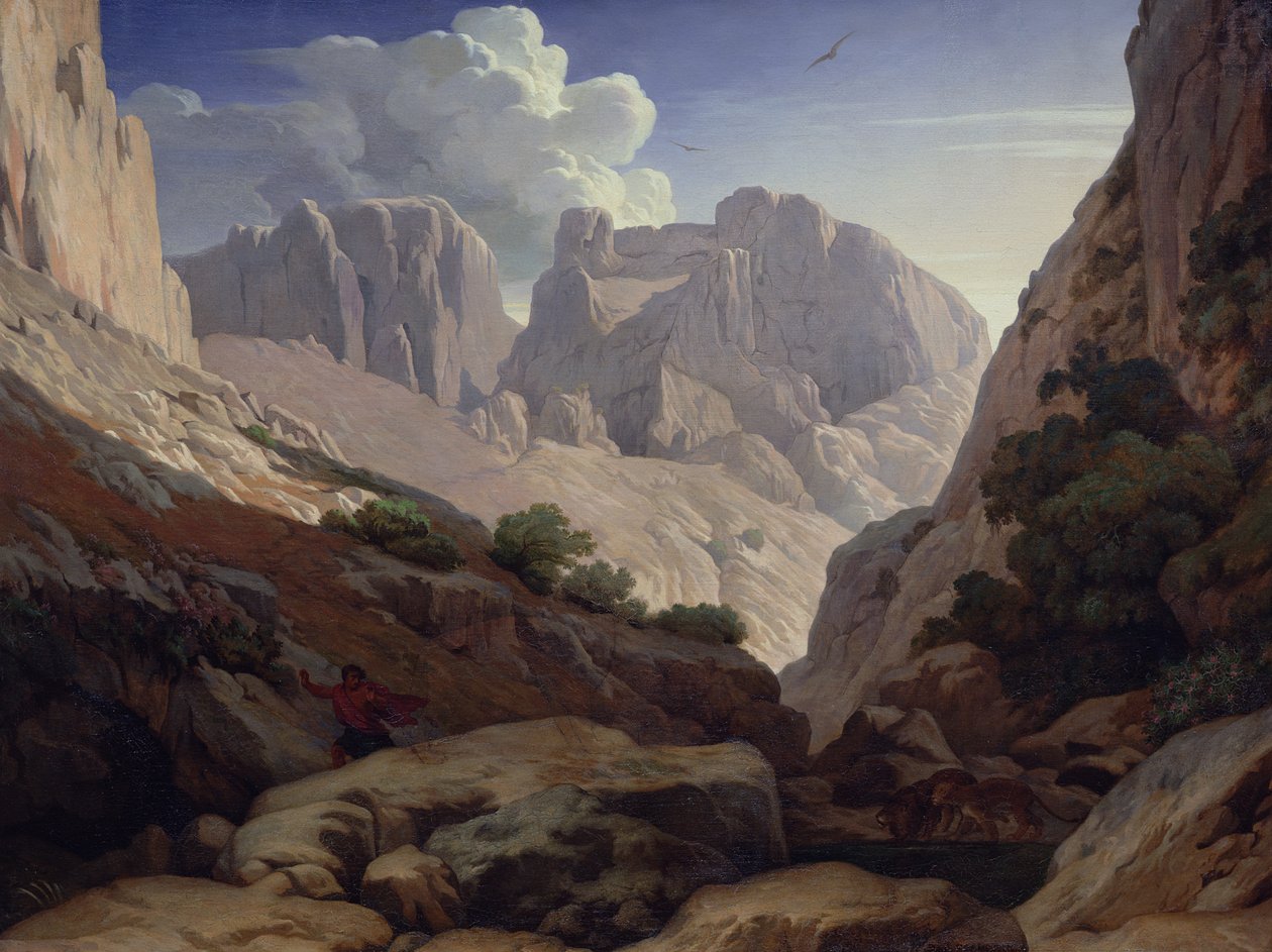 Atlas Boğazı, 1843 by Paul Jean Flandrin