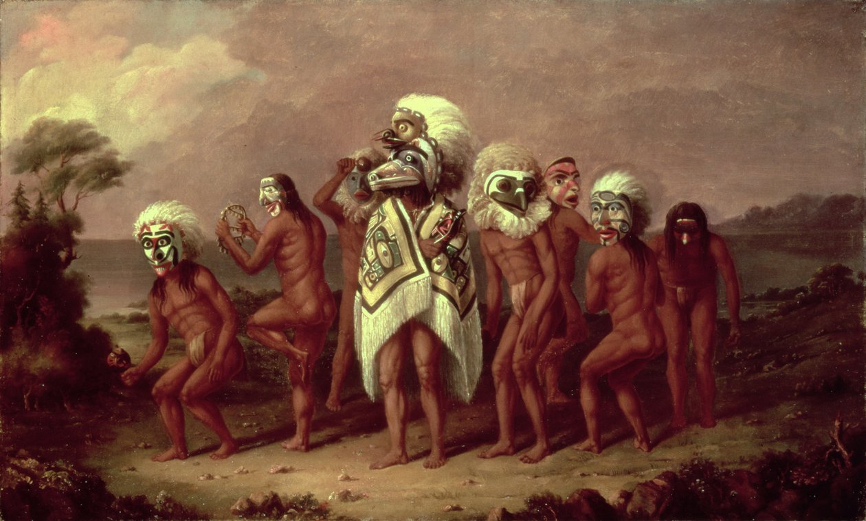 Medicine mask dance  by Paul Kane