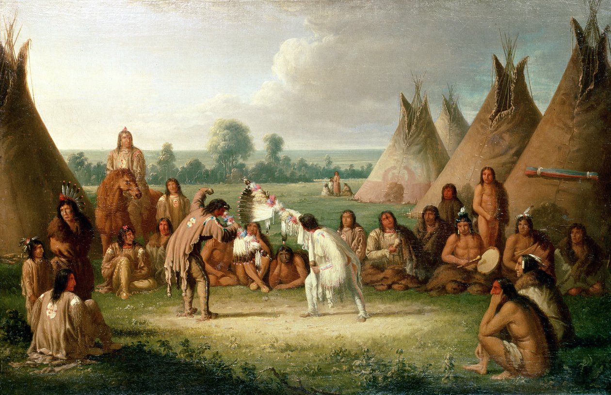 Kuzey Amerika Tıbbı Boru Kök Dansı by Paul Kane