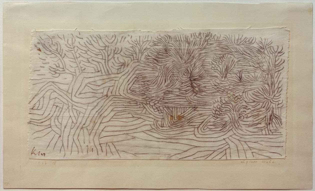 Alpiner Wald by Paul Klee