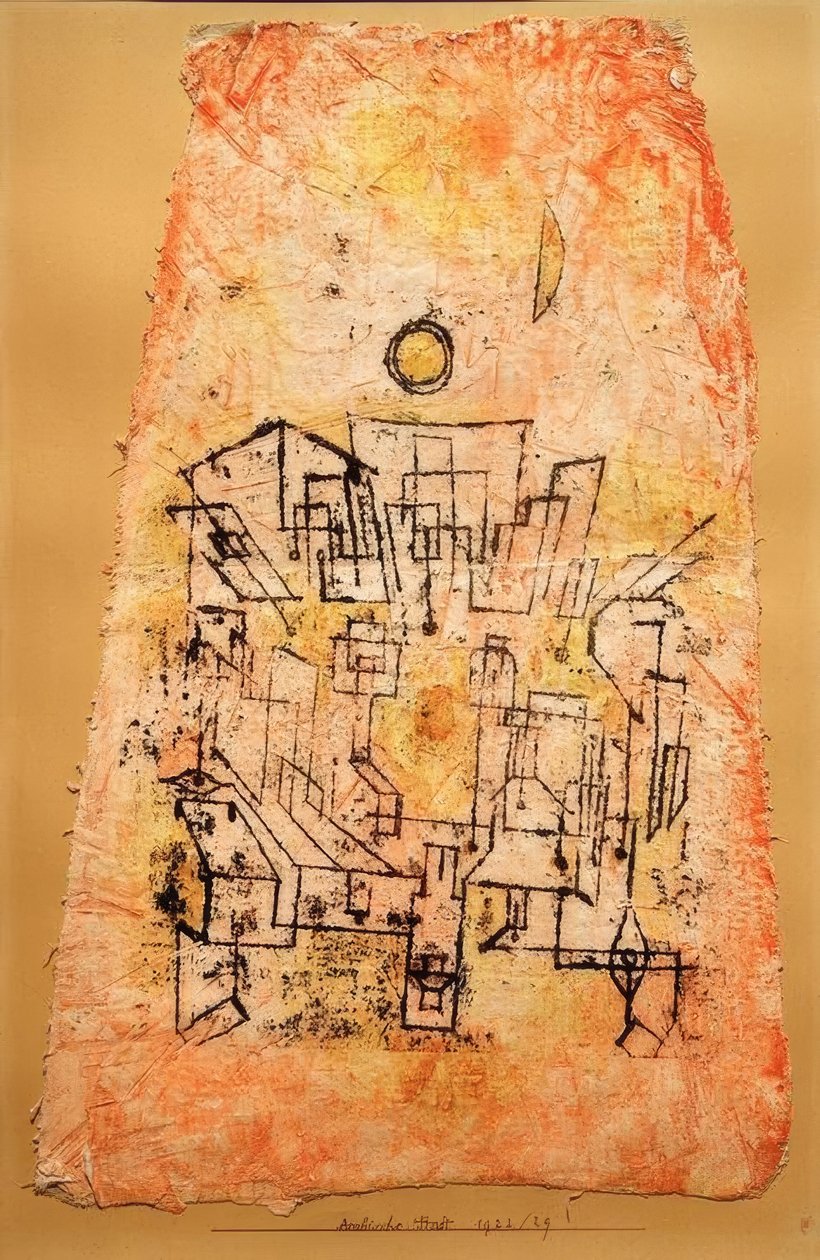 Arap şehri by Paul Klee