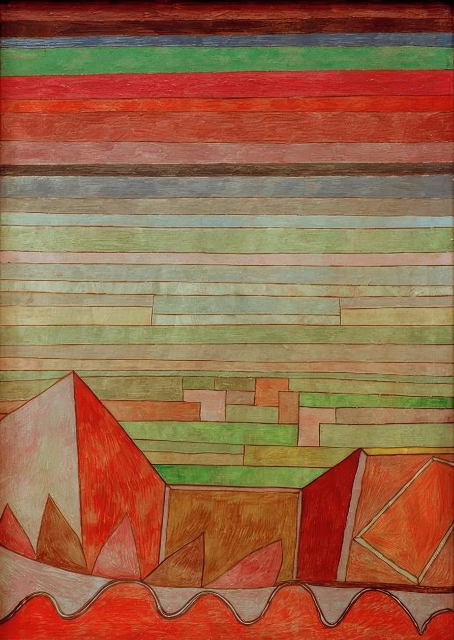 Meyve veren araziye bakış by Paul Klee