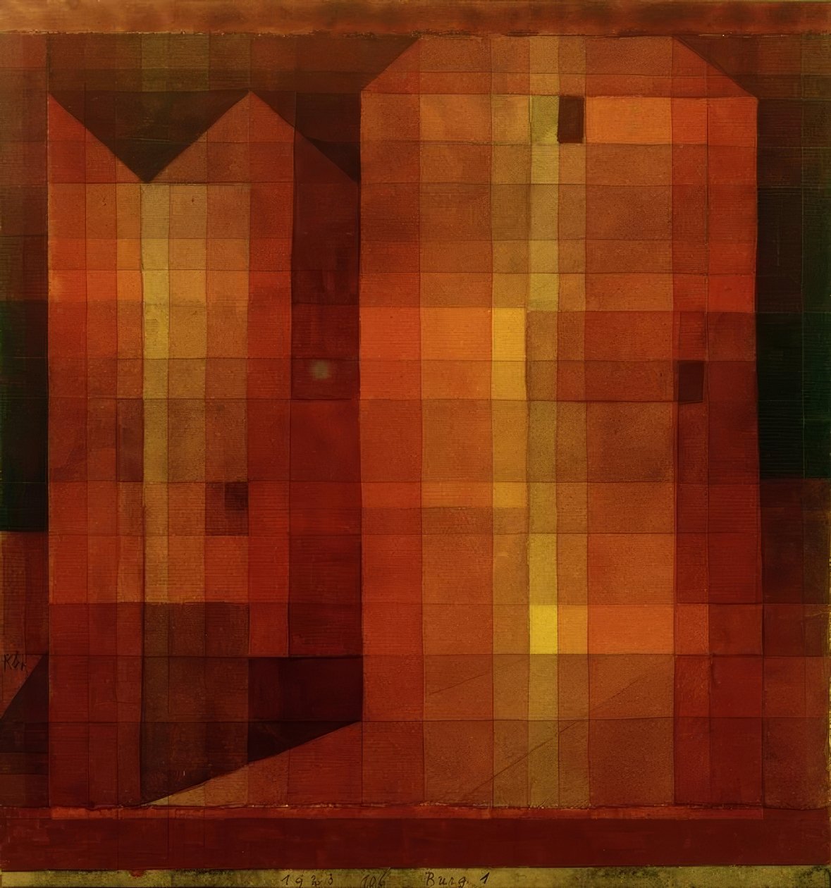 Burg 1 by Paul Klee