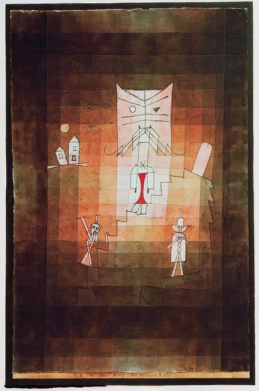 Kutsal kedinin dağı by Paul Klee