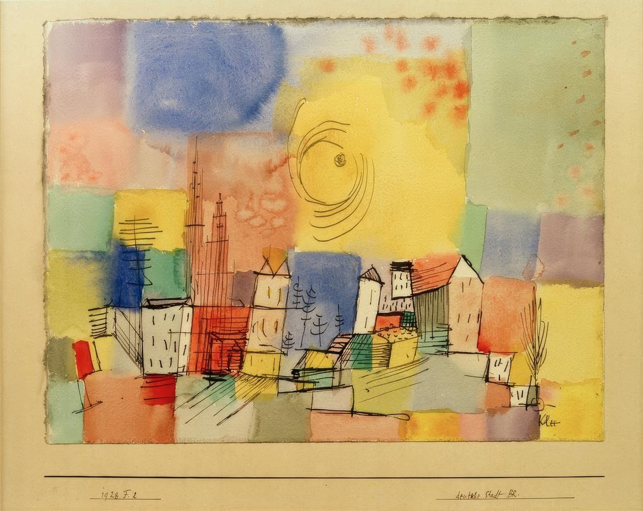 Alman şehri BR by Paul Klee