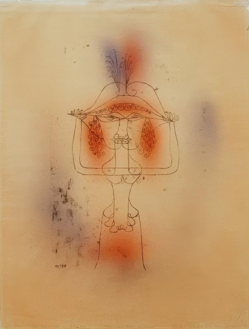 Komik operanın şarkıcısı by Paul Klee