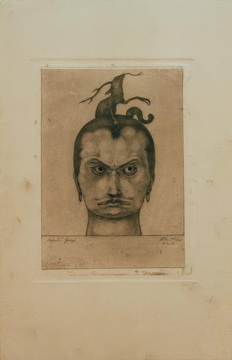 tehditkar kafa by Paul Klee