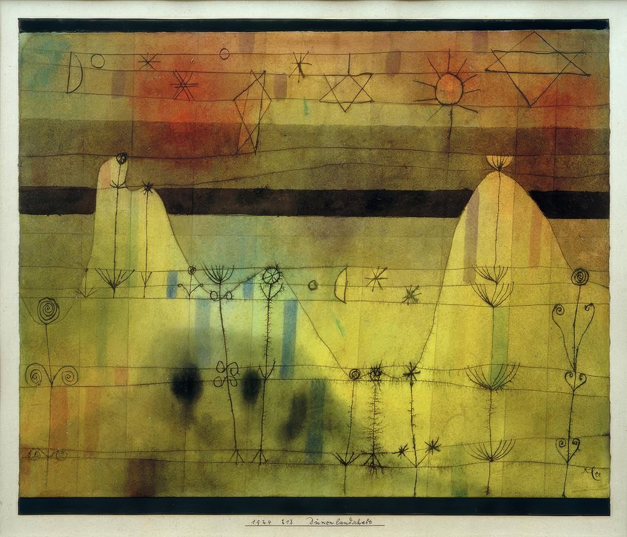 kumul manzara by Paul Klee
