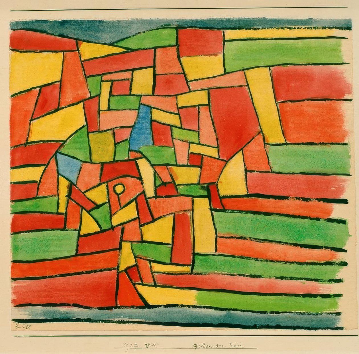 Dere kenarında bahçe by Paul Klee