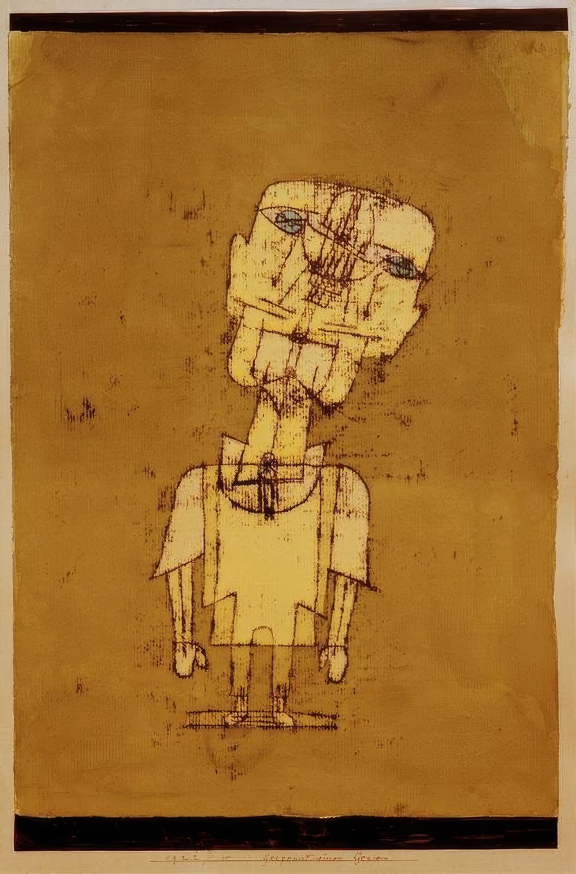 Bir dahinin hayaleti by Paul Klee