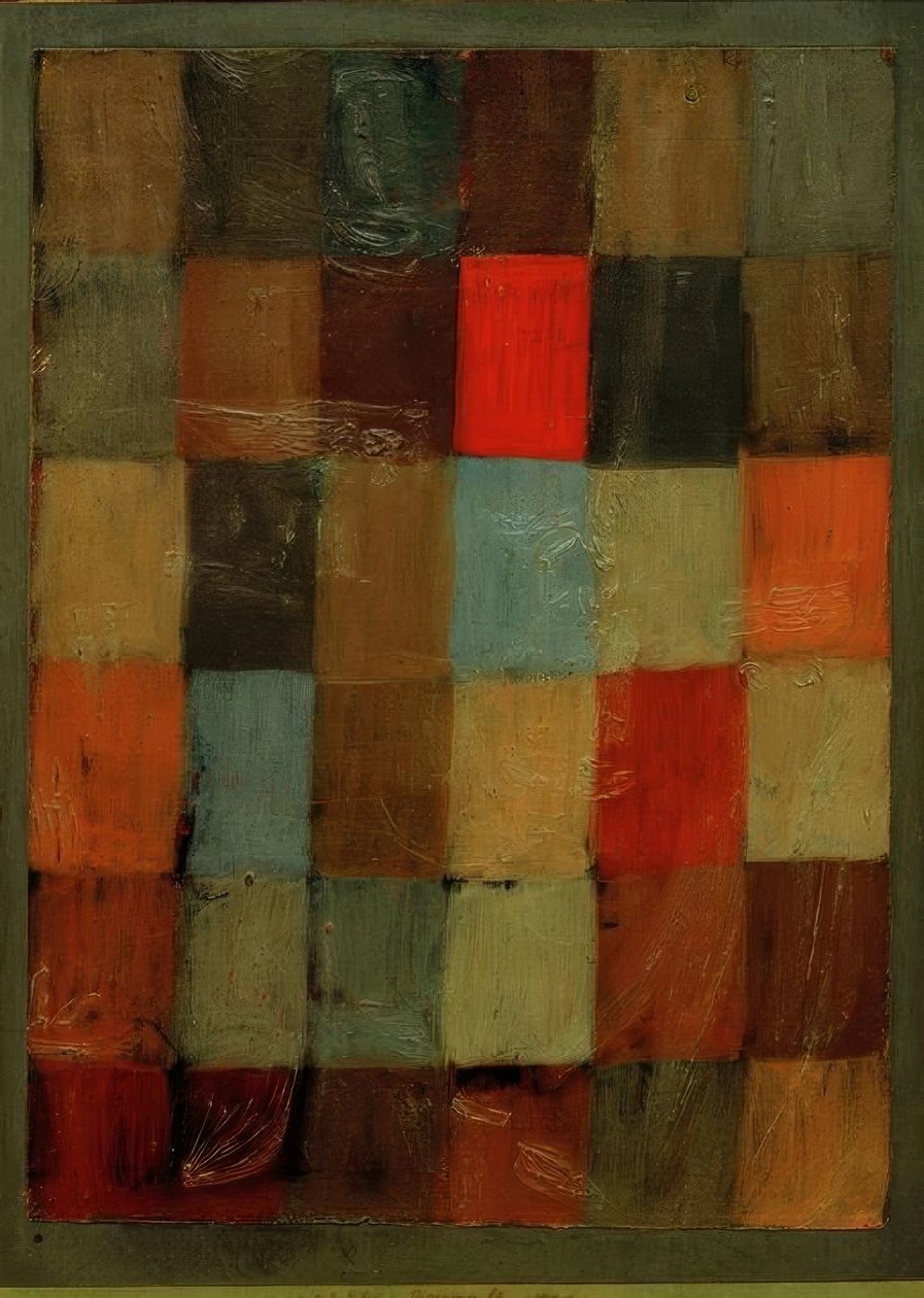 Uyum mavisi = turuncu by Paul Klee