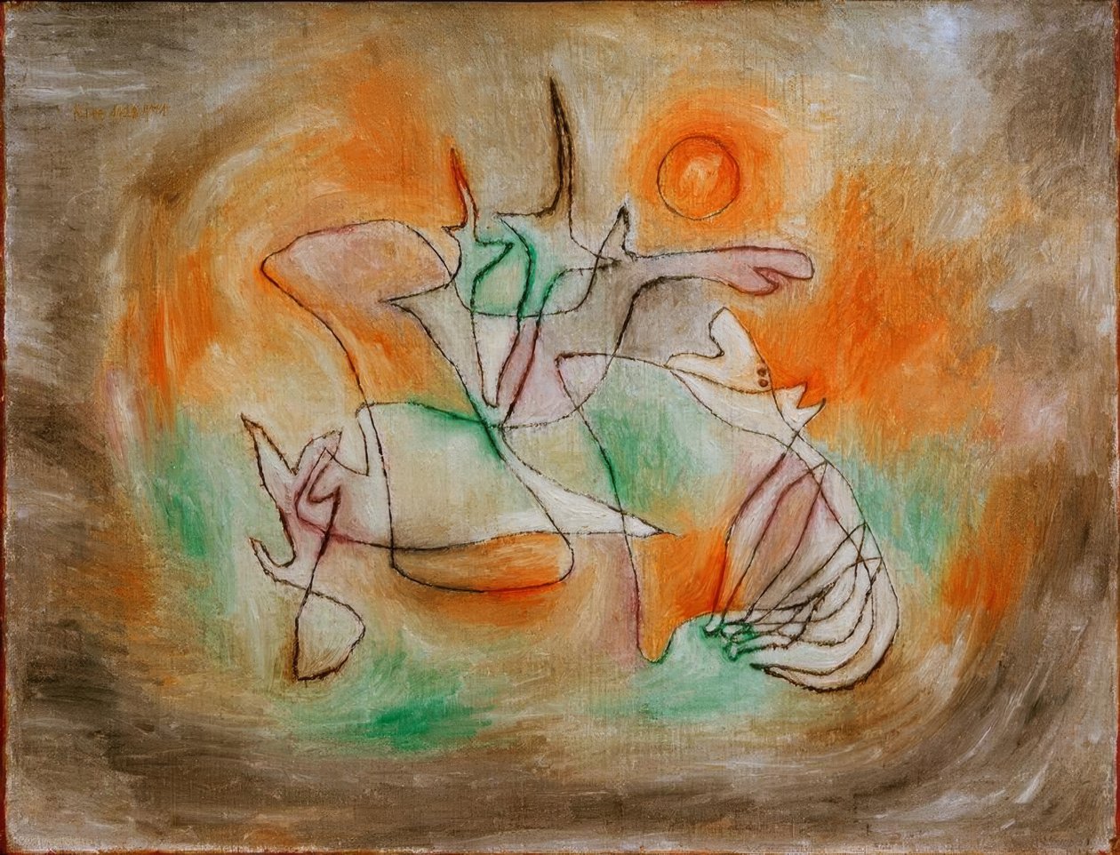 uluyan köpek by Paul Klee