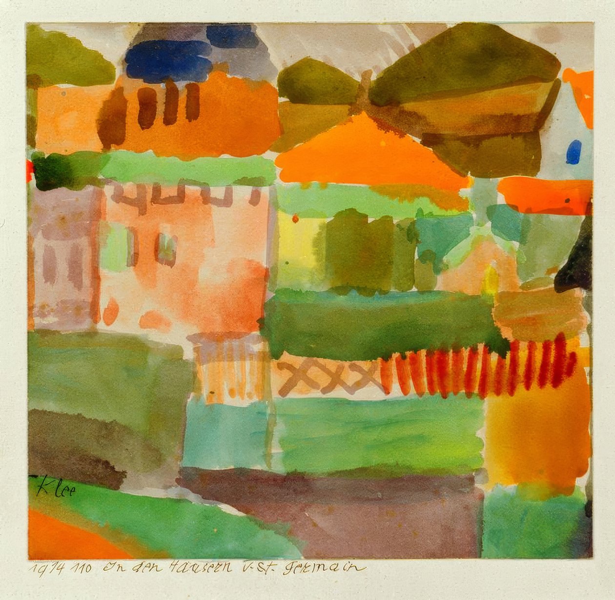 evlerinde v. Aziz Germain by Paul Klee