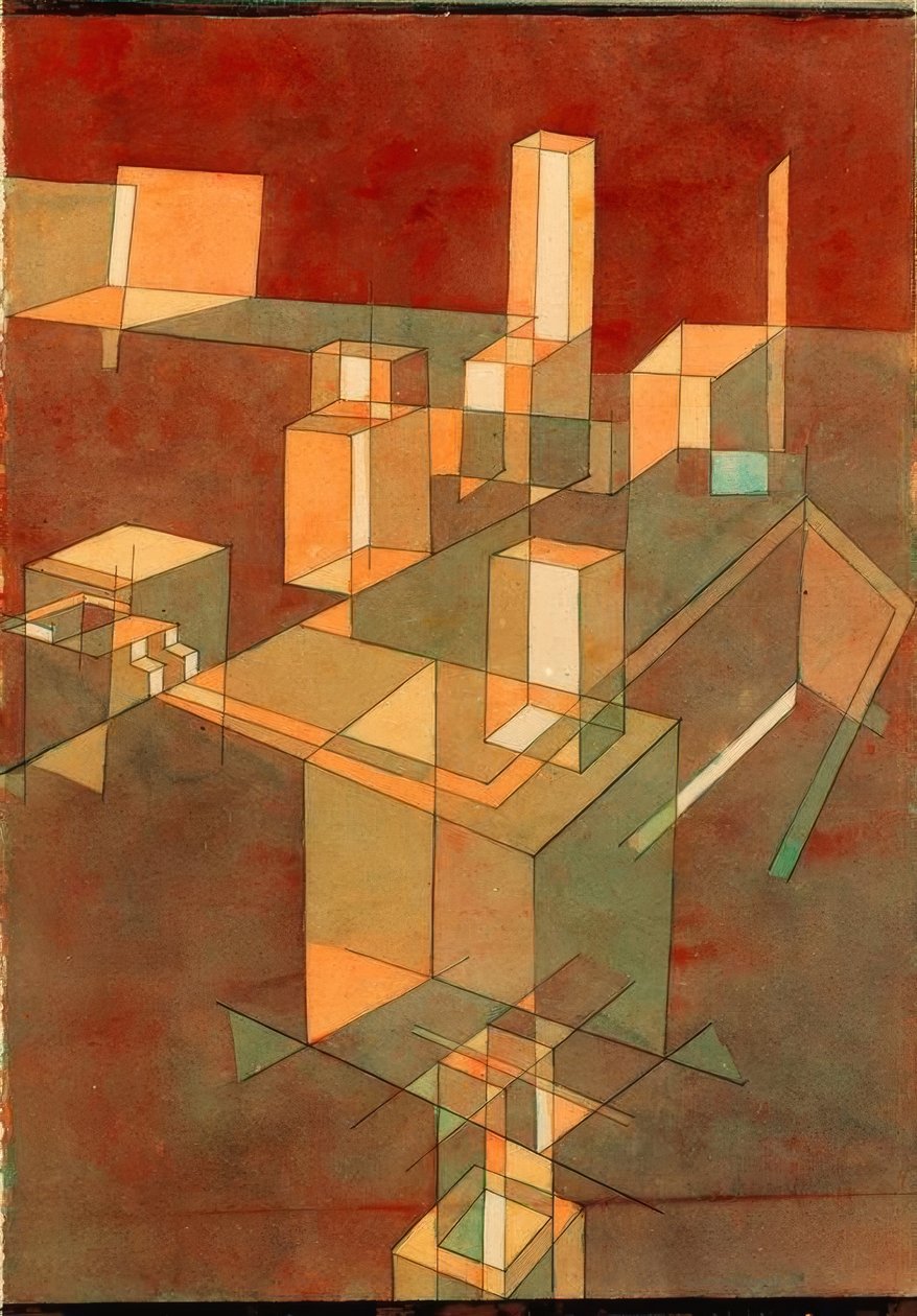 İtalyan şehri by Paul Klee