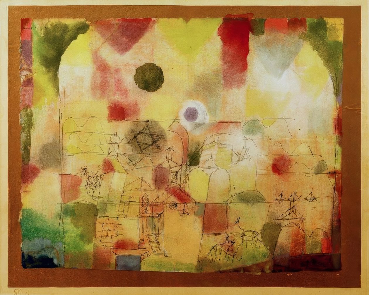 kozmik manzara by Paul Klee