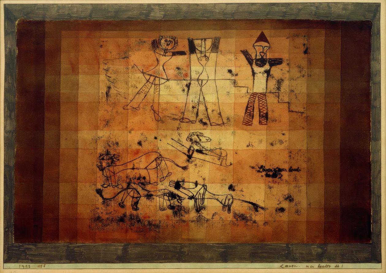 Aslanlar, dikkat edin! by Paul Klee