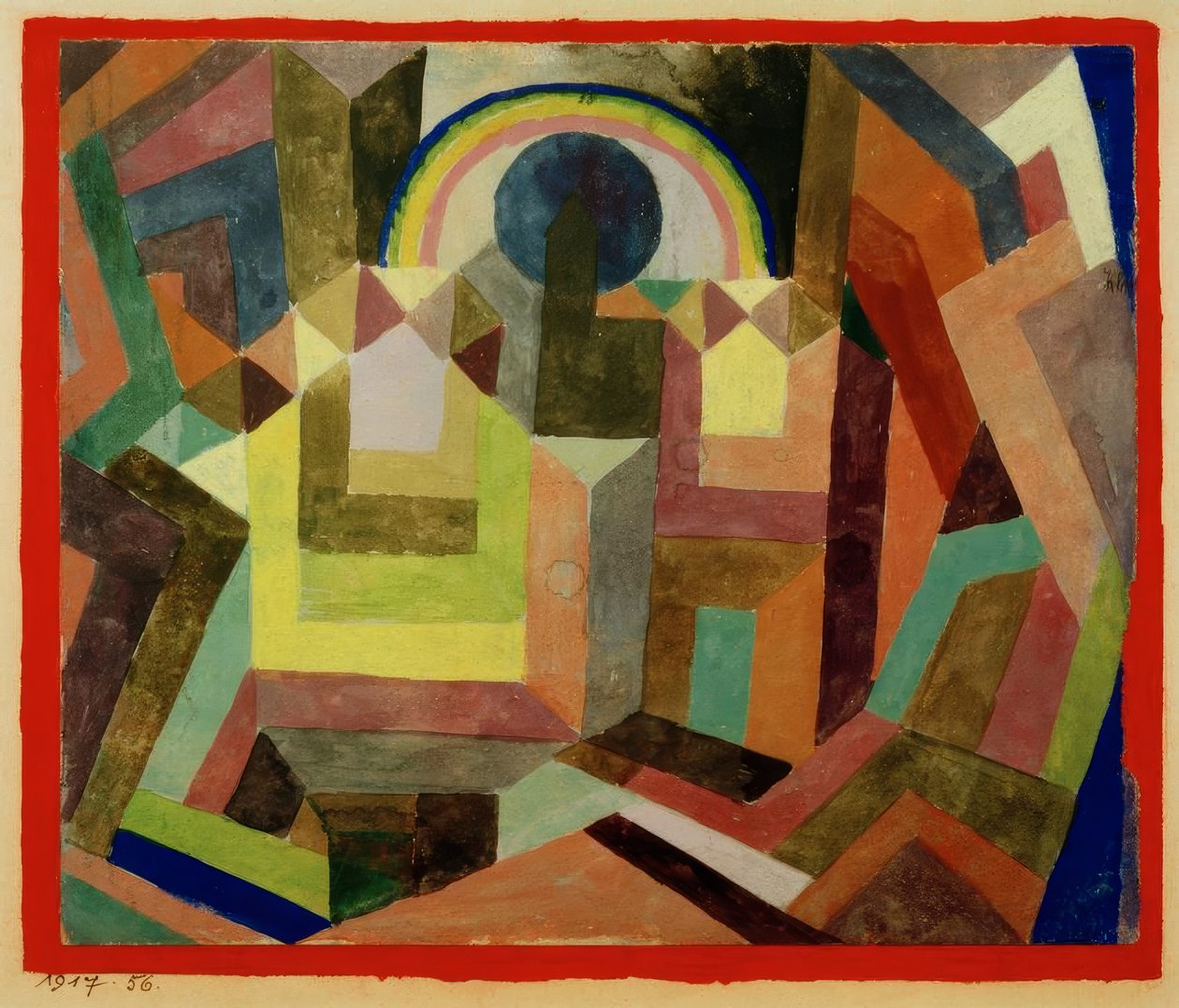 gökkuşağı ile by Paul Klee
