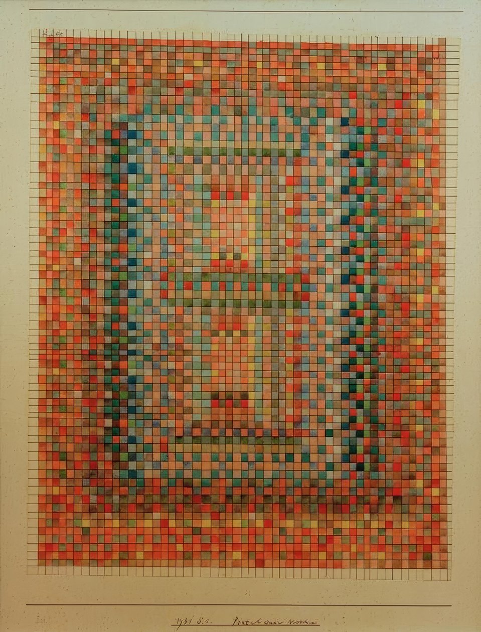 Bir caminin portalı by Paul Klee