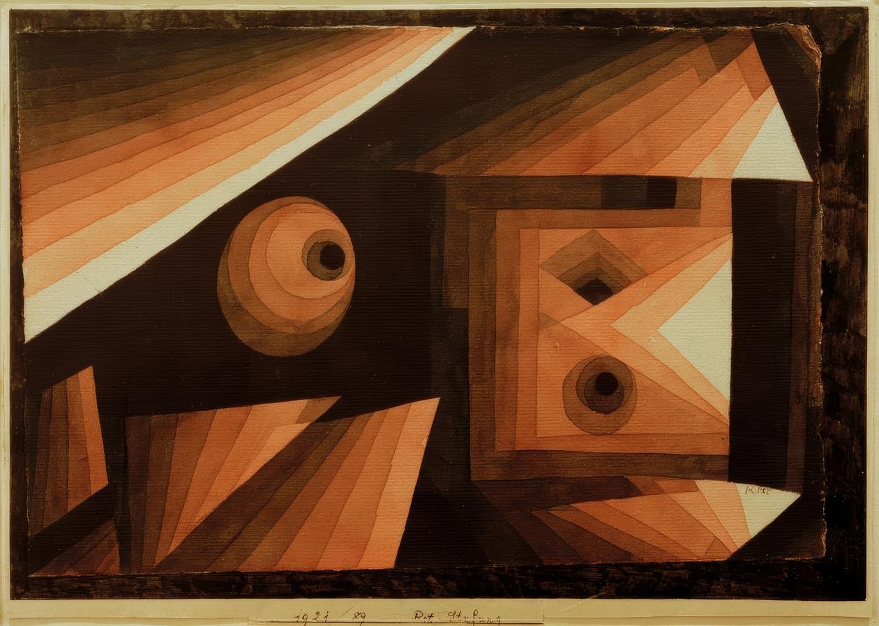 kırmızı tonlama by Paul Klee