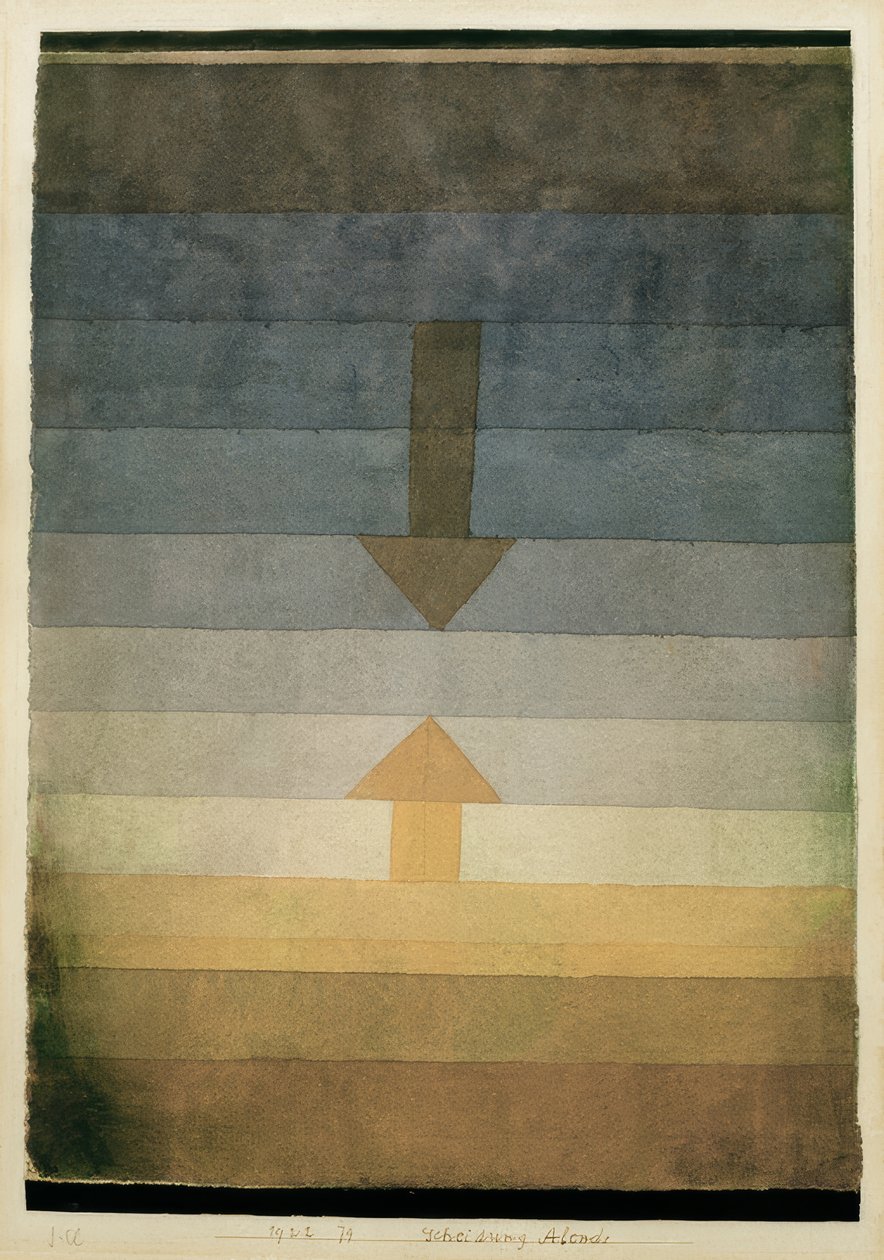 akşam boşanma by Paul Klee