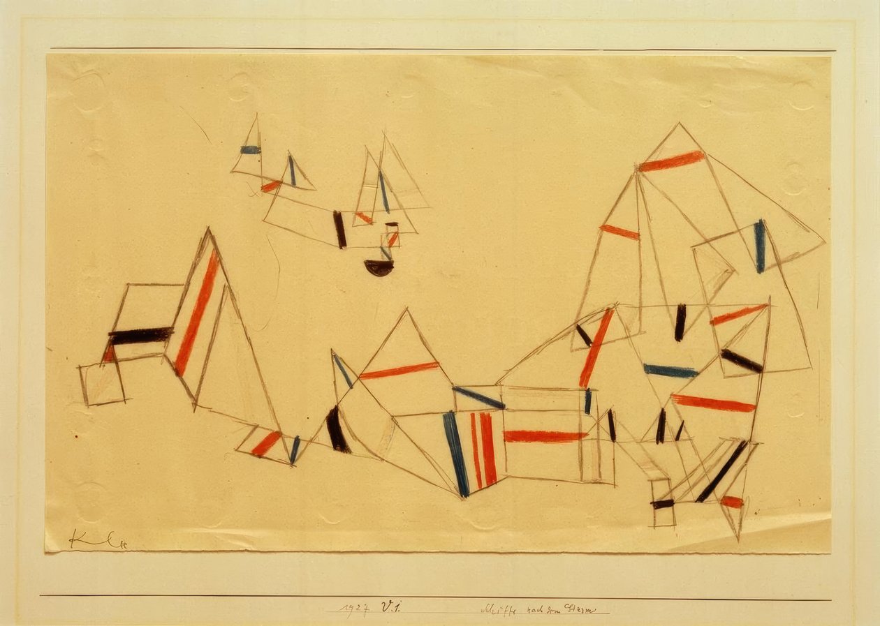 Fırtınadan sonra gemiler by Paul Klee
