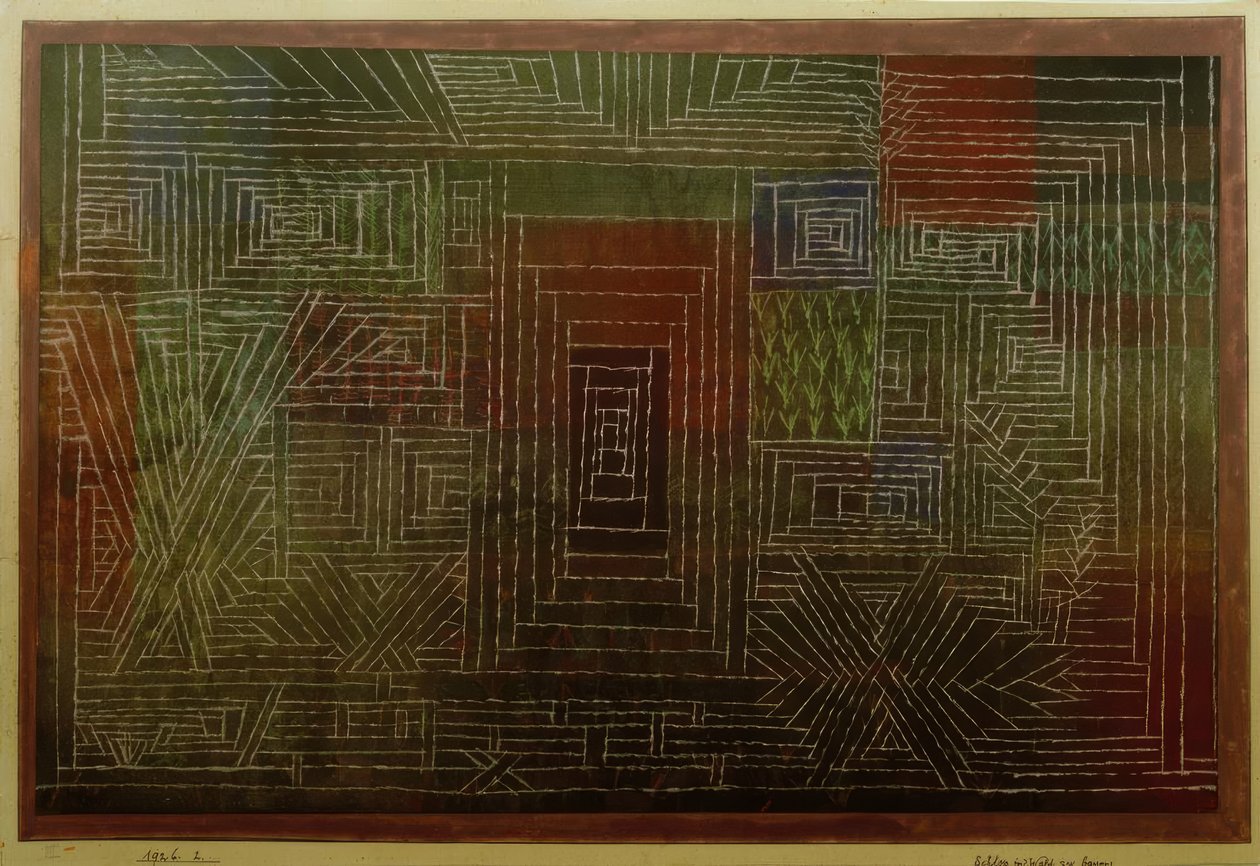 Ormanda kale inşa et by Paul Klee
