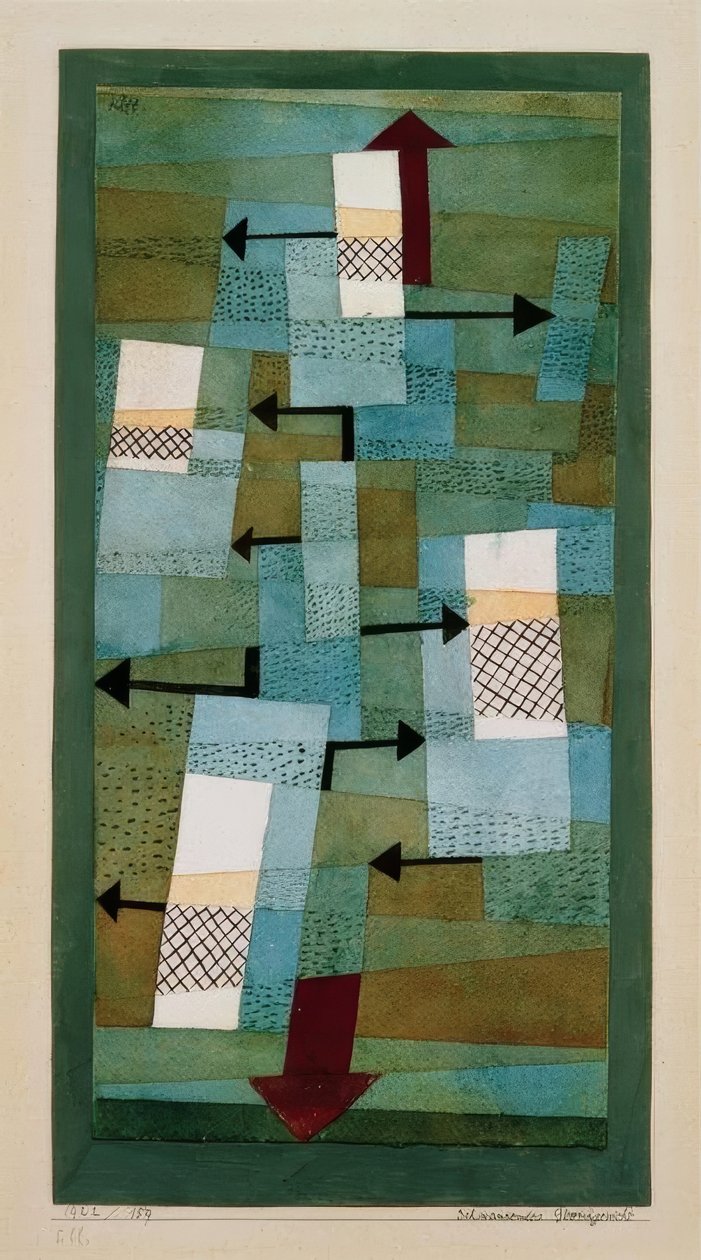 kararsız denge by Paul Klee