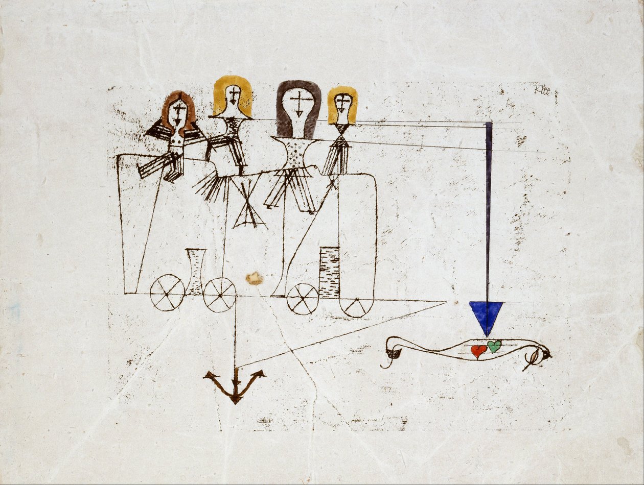 Fazilet Vagonu (5 Ekim 1922 anısına) by Paul Klee