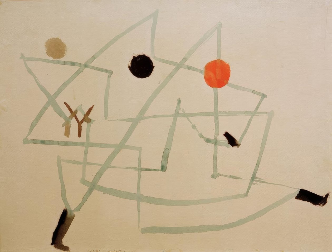 Büyülenmiş ve aceleyle by Paul Klee