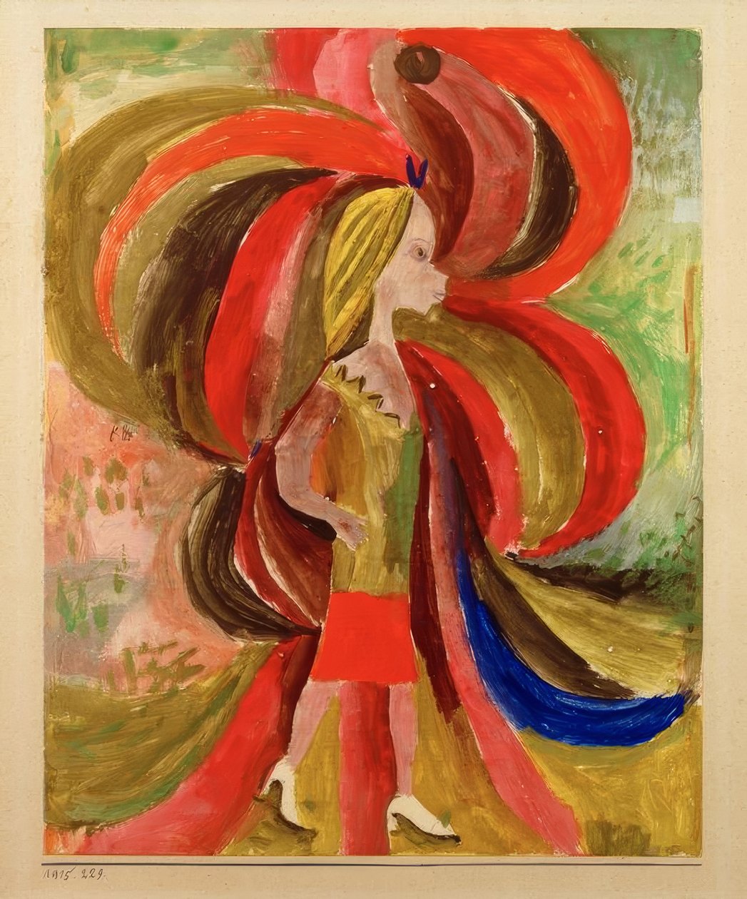 "Cahil bir kız yanında ne getirir" by Paul Klee