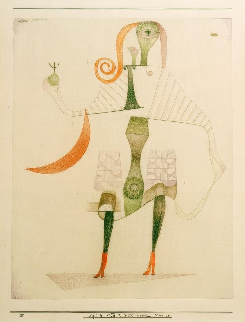 Dişi kostüm maskesi by Paul Klee