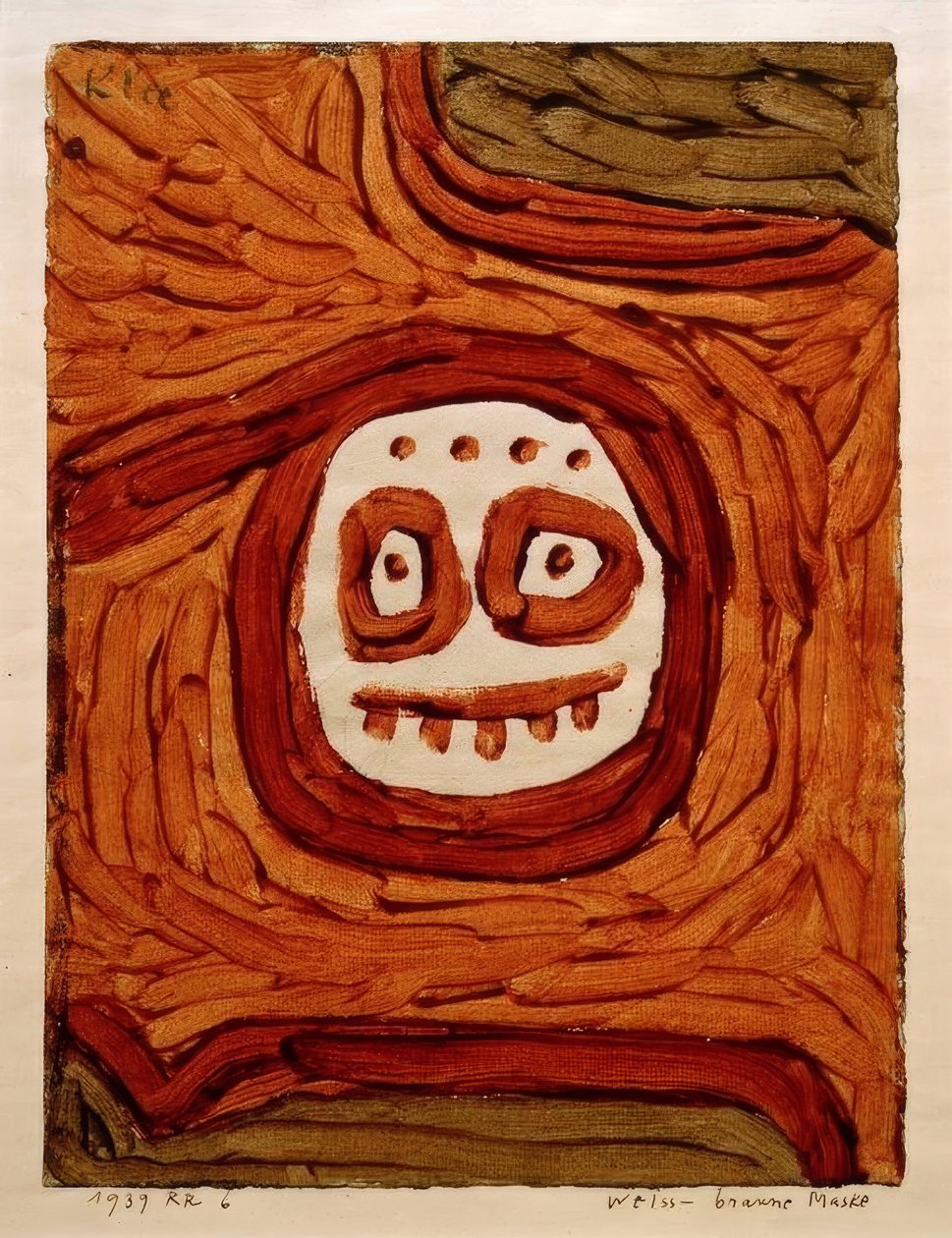Weissbraune Maskesi by Paul Klee