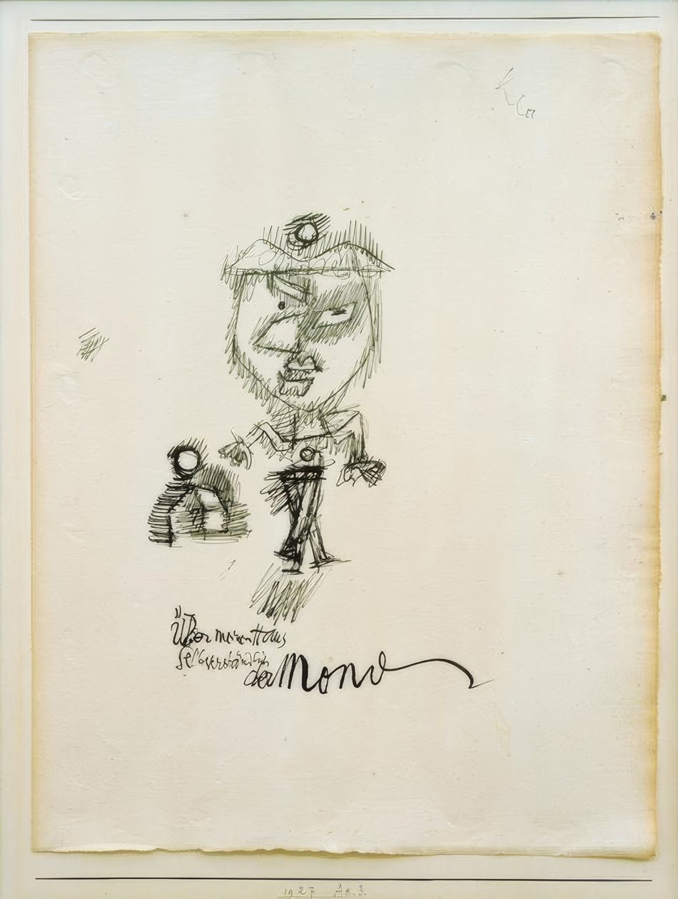 Evimin üstünde, tabii ki, ay by Paul Klee
