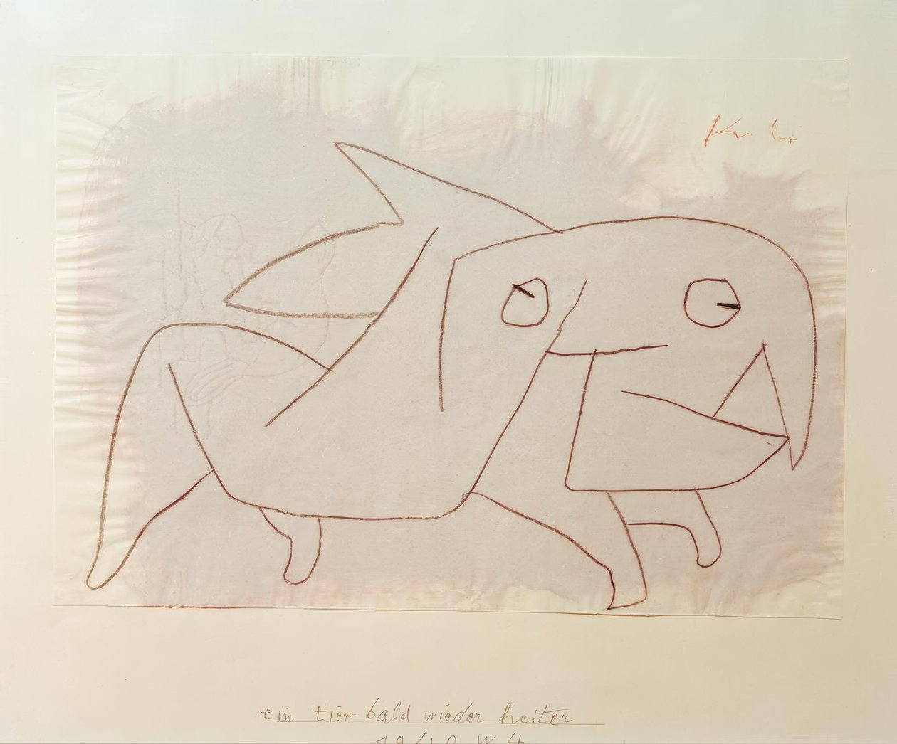 bir hayvan yakında tekrar neşeli by Paul Klee