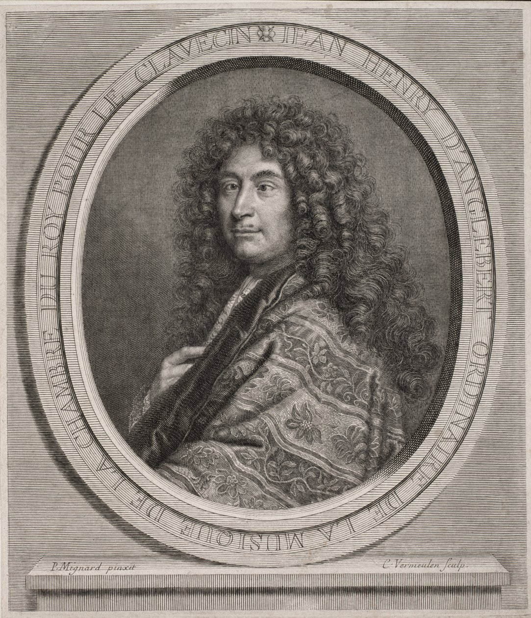 Jean-Henri DAnglebert 1635-91, Cornelius Vermeulen tarafından oyulmuş 1642-92 gravürü by Paul Mignard