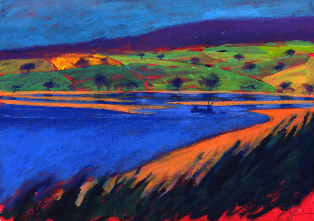 Haliç, 2007 (gemide akrilik) by Paul Powis