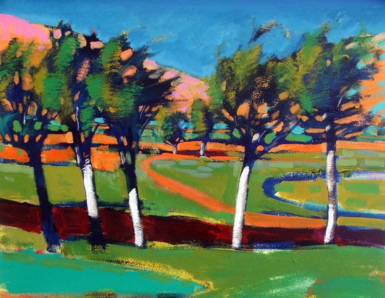 Evergreen (gemide akrilik) by Paul Powis