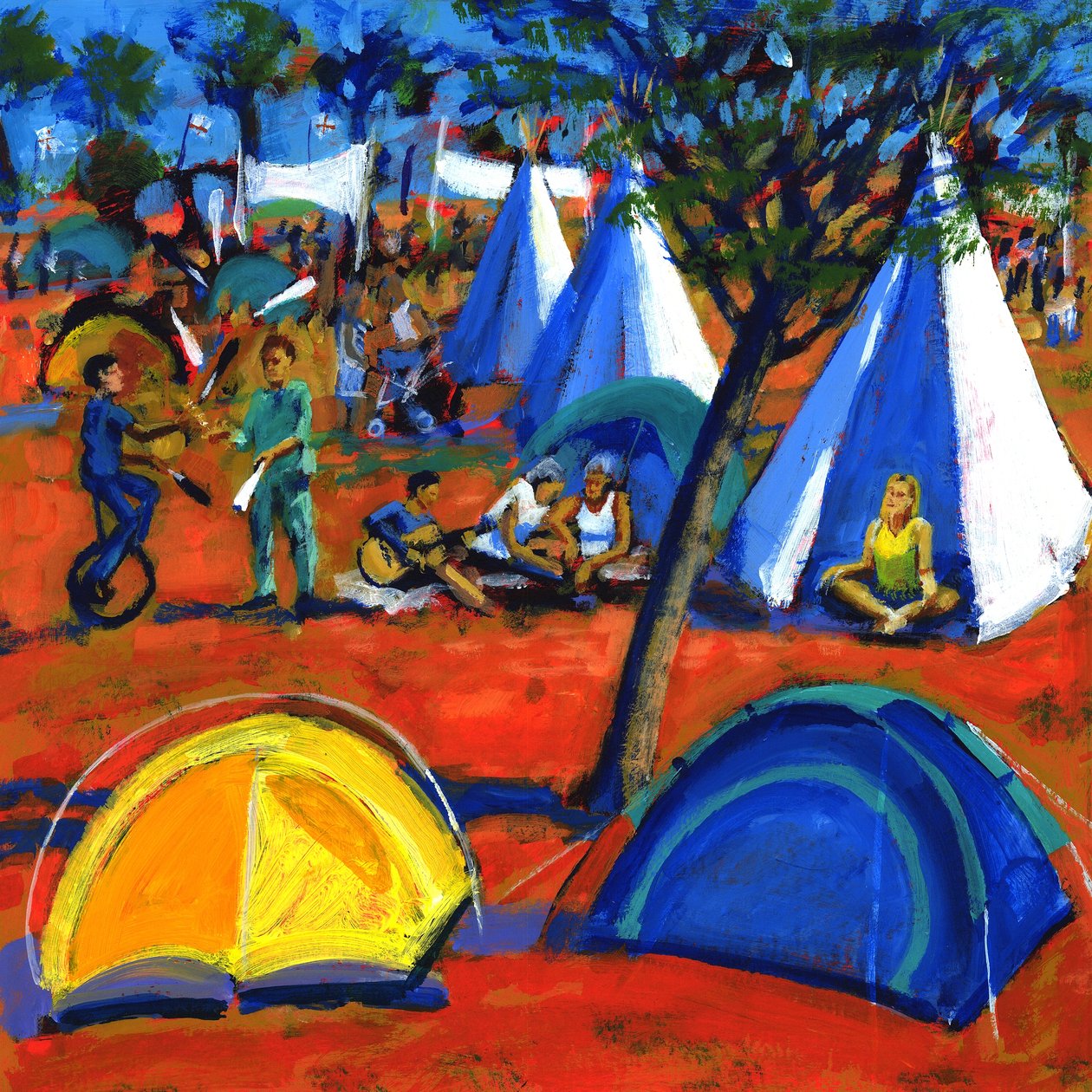 Pop festivali, 2008 (gemide akrilik) by Paul Powis