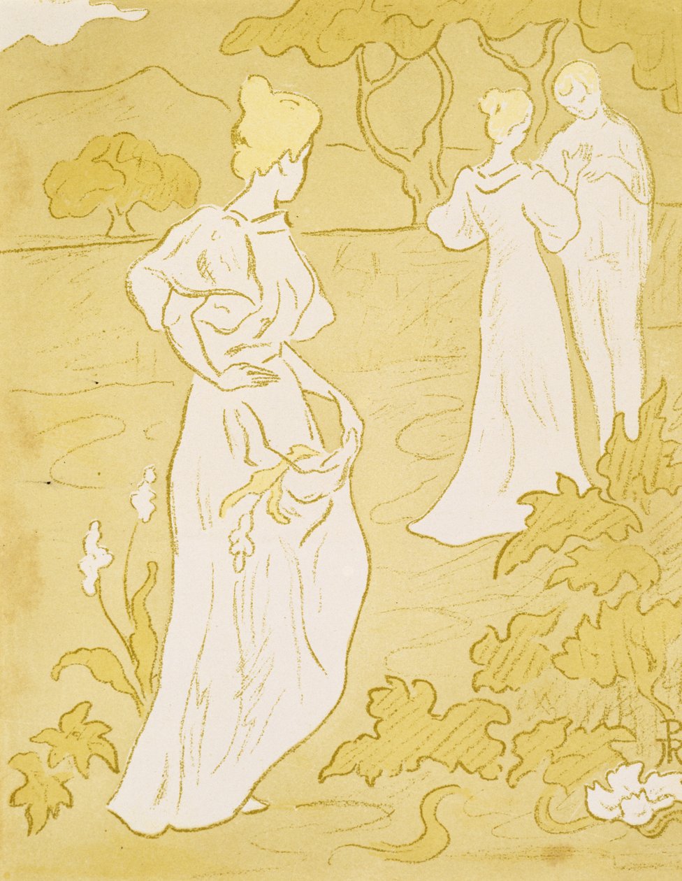 Tristesse (Hüzün), 1896 (renkli litografi) by Paul Elie Ranson