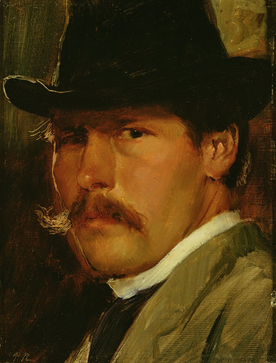 Şapkalı Otoportre, 1900 by Paul Raud
