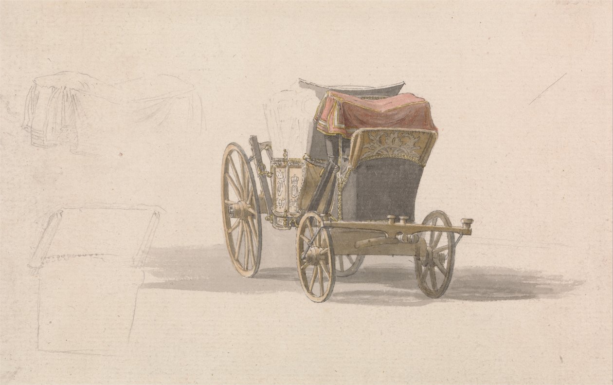 Kraliyet Arması Olan Bir Antrenör by Paul Sandby