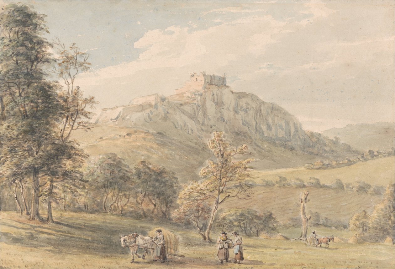 Carreg Cennan Kalesi by Paul Sandby