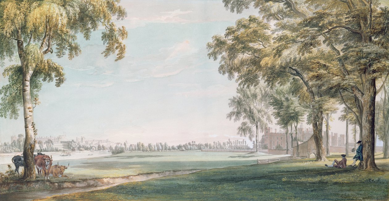 Oyun Alanlarından Eton College ve Windsor by Paul Sandby