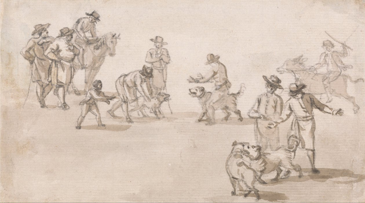 Rakamlar Grubu - Bir İt dalaşı by Paul Sandby