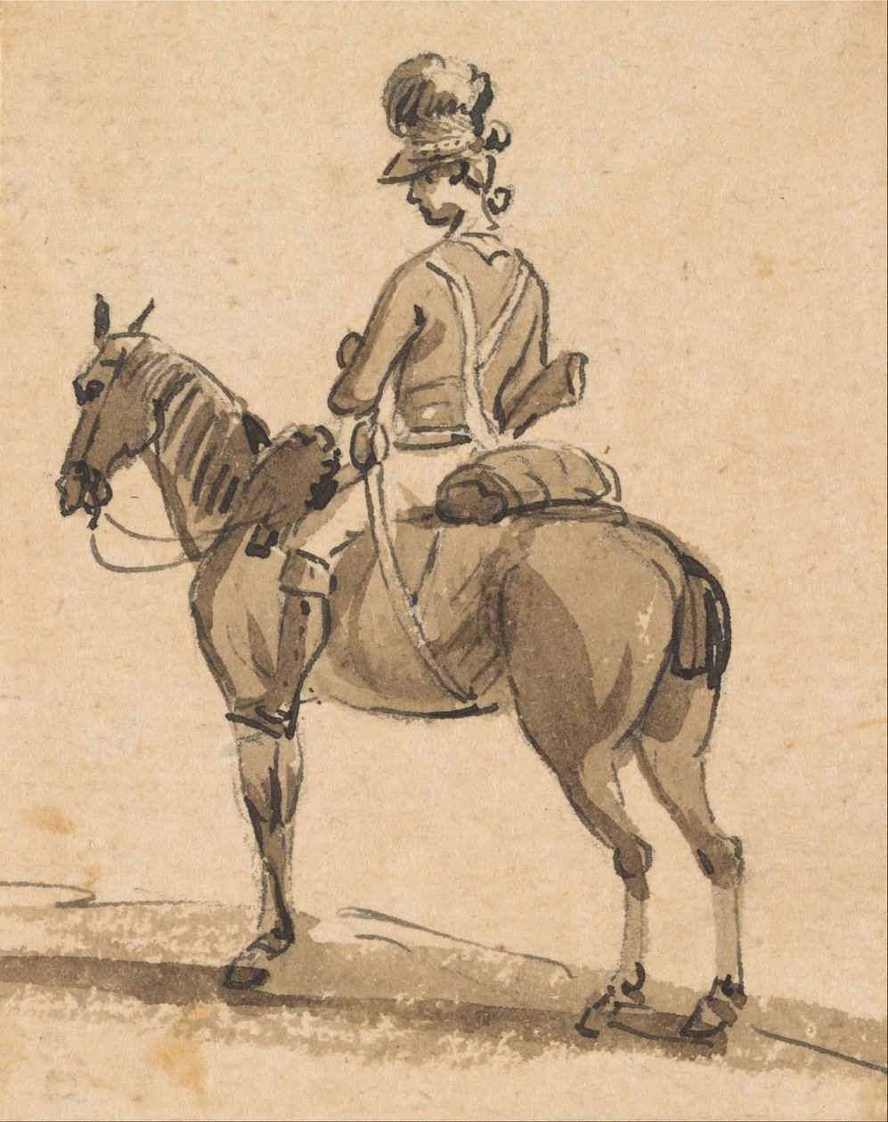 Hafif Ejderha, Monteli, Sola Yönelik by Paul Sandby