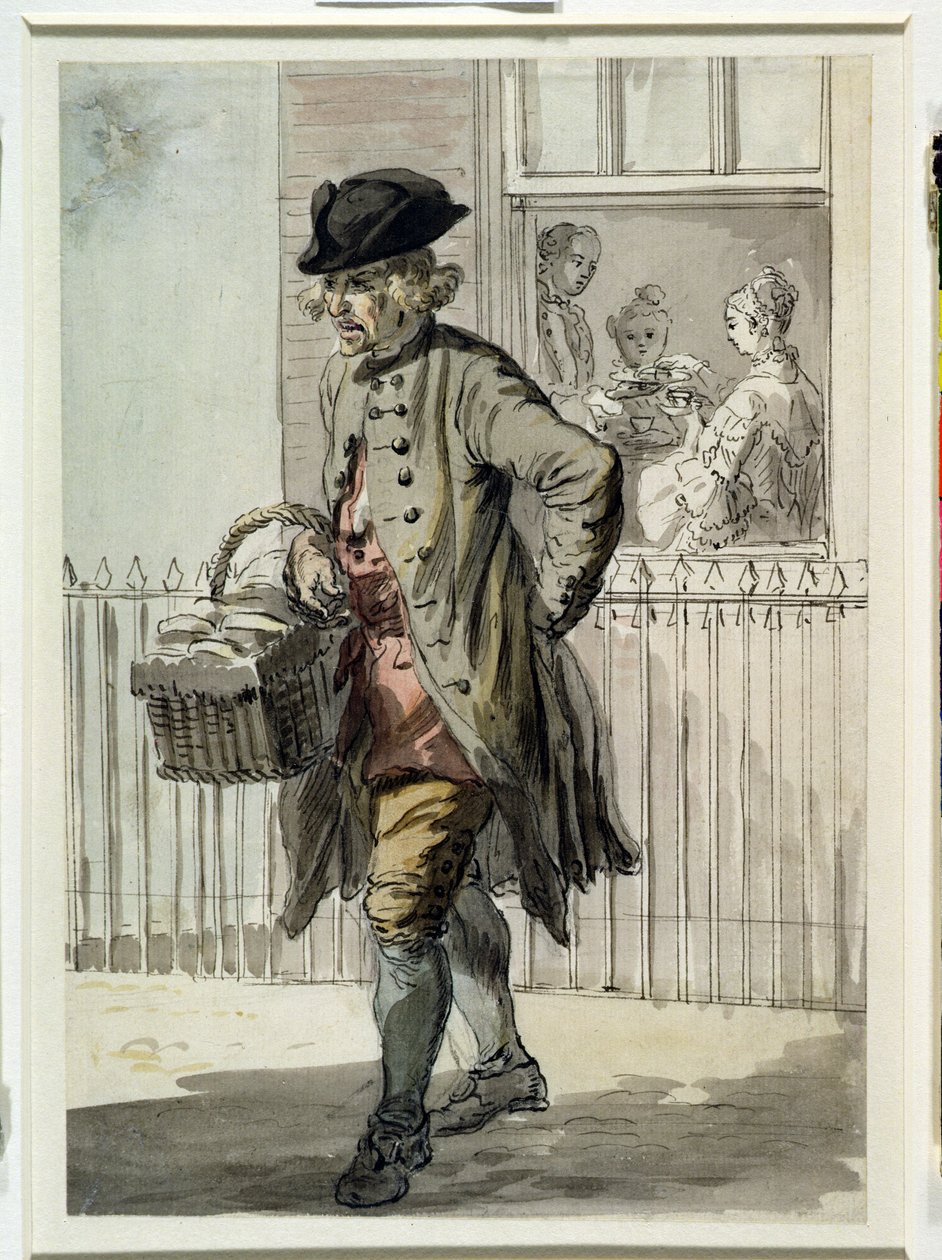 Londra Ağlıyor: Bir Çörek Adam, c.1759 by Paul Sandby